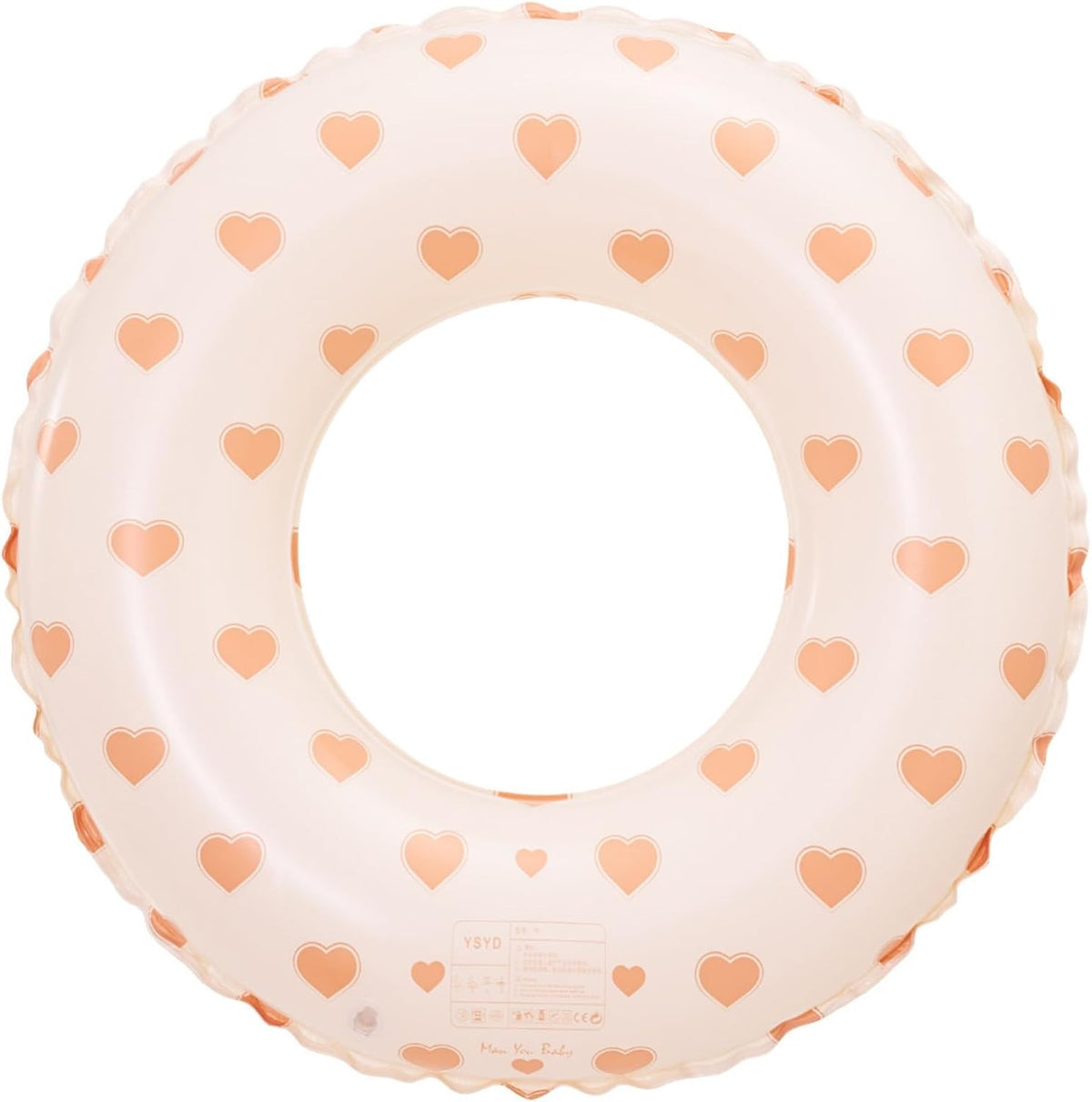 BAITEMJIA striped inflatable swimming pool float swim ring for kids ages 5 to 10 - view 10