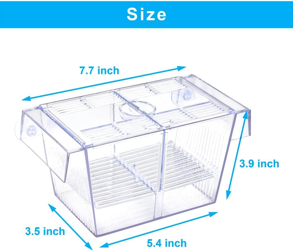 DaToo Fish Breeding Box Aquarium Holding Tank Transparent Fish - image 2