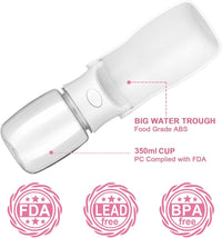 Portable Dog Water Bottle - White / 12oz - image 2