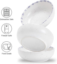 Ceramic Cat Bowls, Howise Pet Bowl Cat Dishes for Food and Water - violet blue - image 3
