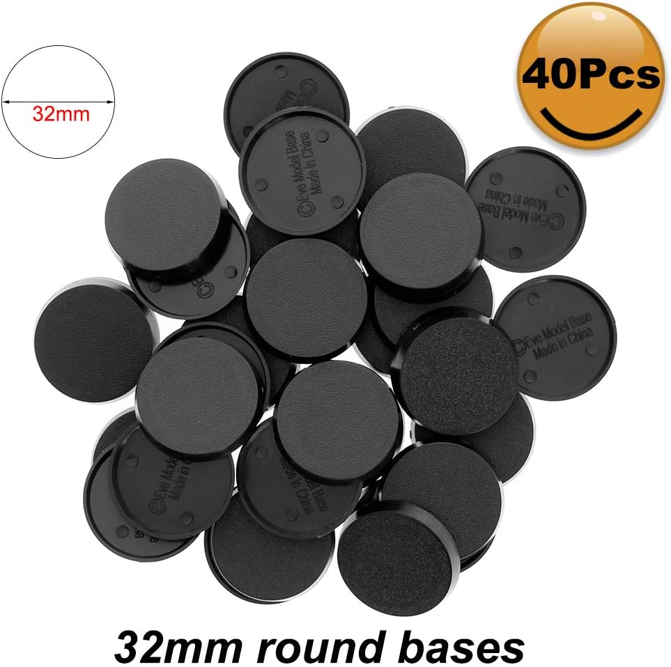 Evemodel MB540 pack of 40 round plastic miniature bases, 40 mm diameter - view 10