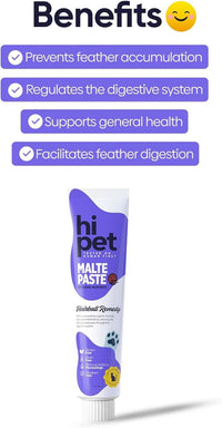 Anti-Hairball Malt, Cat Treats Lickable, Hairball Treatment for Cats, Supports Digestive System, 2.65 Oz (Pack of 6)