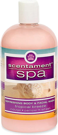 Best Shot Pet Scentament Spa Seasonal Facial & Body Wash - Tropical Breeze / 16 Fl Oz