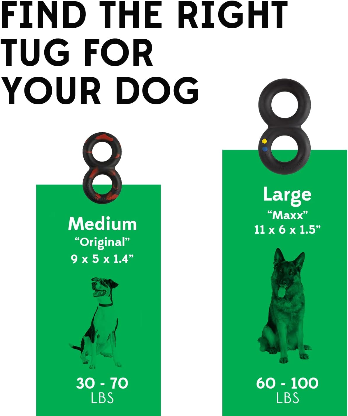 Goughnuts, Dog Toys for Aggressive Chewers - Medium (30-70 lb) (Original Size) / Tougher Black - image 4