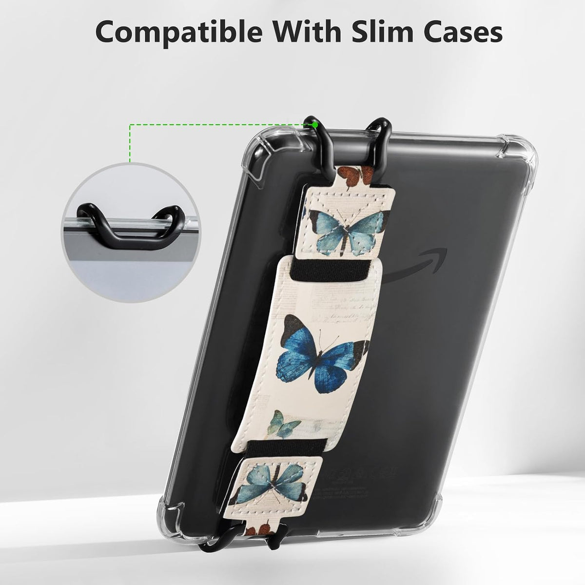 CoBak 2 Pack Secure Hand Strap for Ebook Reader - Butterfly-1 Pack / 6-7.5" - image 3