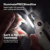 Dog Nail Clippers, All Steel Material, Built-in Spring - White‑LED Pet Nail Clipper - image 4