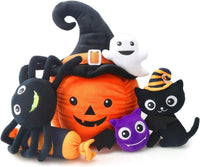 Teytoy My First Pumpkin baby Halloween toy playset with soft spider, ghost, bat, cat and candy