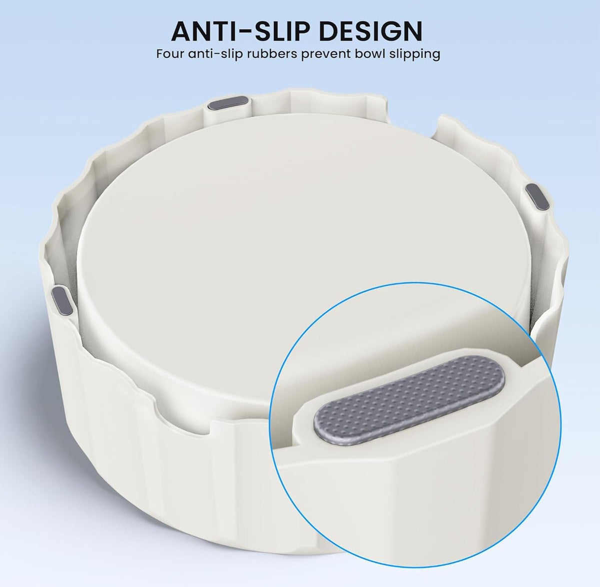9.1" X 3.5" Dog Water Bowl No Spill 70oz/2L Large Capacity Dispenser - Grey - image 4