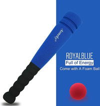 Aoneky 11.8 Inch Mini Foam Baseball Bat and Ball Set for Toddlers 1-3 - 1 Blue Bat and 1 Red Ball - image 3