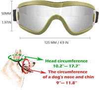 Medium Dog Sunglasses with Adjustable Strap UV Protection, Winproof Puppy Sunglasses, Suitable for Dogs Eyes Protection，Soft Dog Goggles