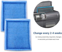 20PCS Fish Tank Filters, Aquarium Filter Cartridge Compatible with Rite-Size C & Fit for EZ-Change #3 20-40/30-60 Gallon Fish Tank Power Filter Replacement, #3 Fish Tank Filter