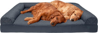 FurHaven Classic Sofa Orthopedic Dog Bed for Large Dogs - Jumbo Plus / Iron Gray