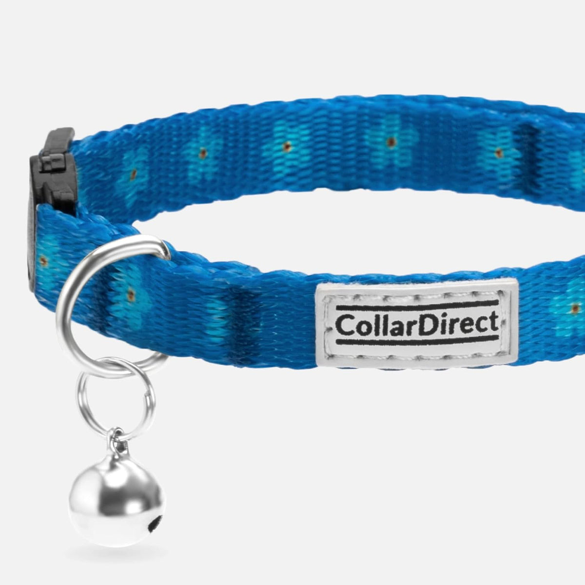 Tribal Aztec Cat Collar 2-Pack, Breakaway with Bell – Essentials for Cats - Black & Blue, 2-Pack, 7-11" - image 2