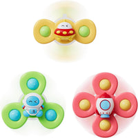 LiKee Strong Suction Cup Fidget Rotating Sensory Bath Toys for Baby - Space