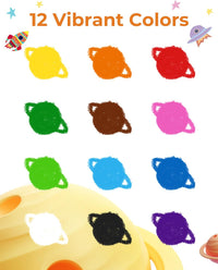 JUPITEARTH 12 Colors Twist Crayons for Toddlers 1-3, Non-Toxic - 12 Colors - image 2