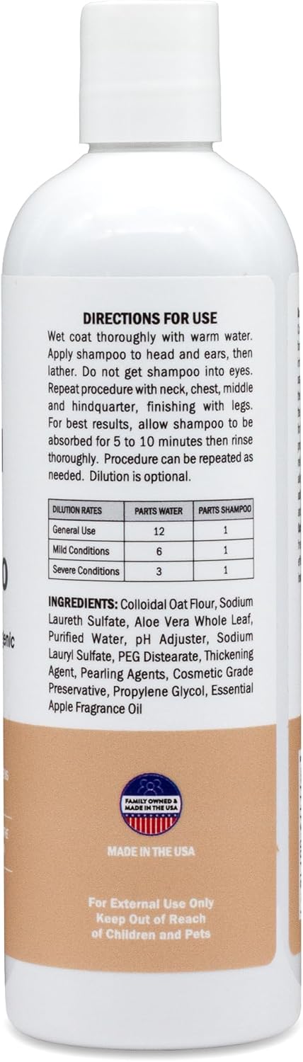 Davis oatmeal and aloe dog and cat shampoo, 12 oz bottle - view 3