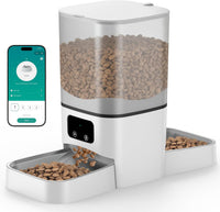 6L Automatic Cat Feeder for 2 Cats, APP Control