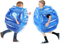 SUNSHINE-MALL 2 pc Sumo Balls for Kids, Bubble Bounce Ball - blue+blue - image 2