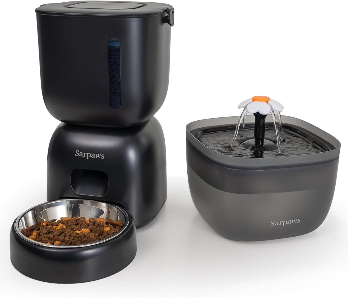 Automatic Cat Feeder and Water Dispenser FW1 - Black