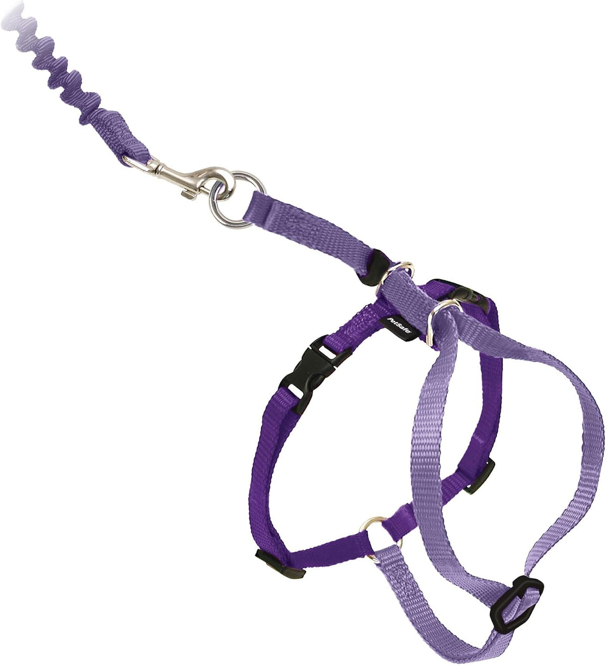 PetSafe Come With Me Kitty Harness and Bungee Cat Leash - Large (Pack of 1) / Lilac/Deep Purple