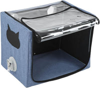 Puppy Nebulization Box, Small Pet Oxygen Inhalation, Cat and Dog Atomization Box Oxygen Inhalation Machine Dedicated Folding Atomization Box Pet Oxygen Therapy Cage for Cough Breathing Treatment Box
