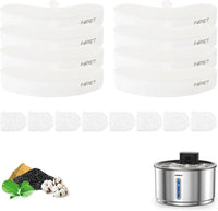 NPET Replacement Filters for Cat Water Fountain WF050/WF210Plus - 8pcs for WF210plus-WM