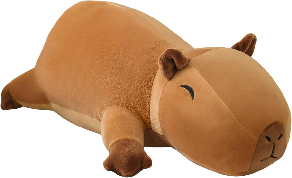 SQEQE Weighted Black Cat Plush - Capybara / Small(9.8 Inch)