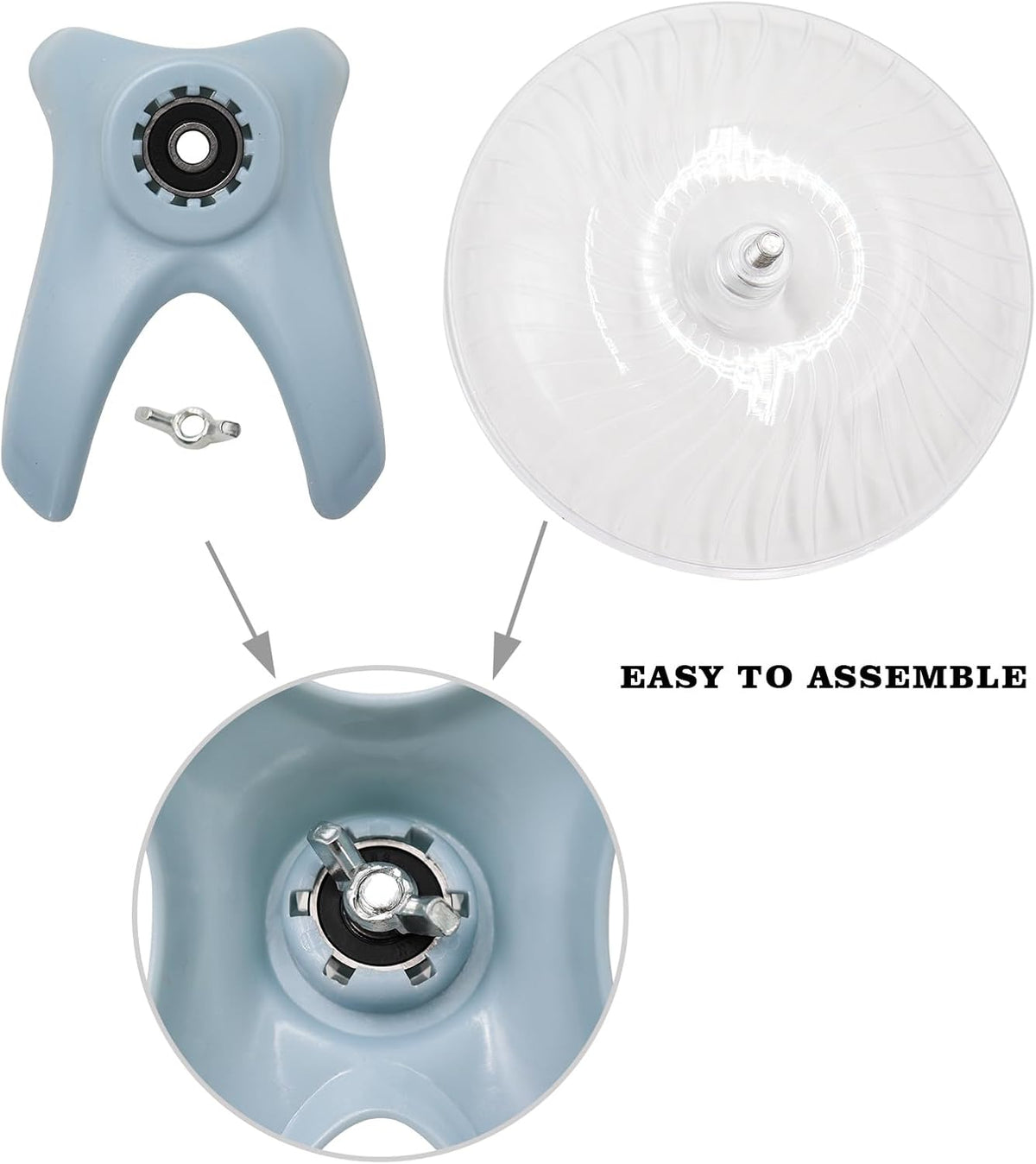 Hermit Crabs Wheel Toy, Hamster Running Wheel Toys - Small / Light Blue - image 4