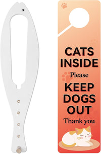 TGIOW Cat Door Latch, Cat Door Stopper Keep Open 2.5-6", White - 1pcs-white