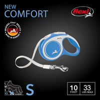 FLEXI Comfort Tape Retractable Dog Leash - Small - 16 Feet / Blue - image 2