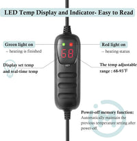 HITOP Mini Submersible Aquarium Heater 50W Digital Heater for Fish - (12-30Gal) 100W - image 3