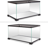 REPTI ZOO 10 Gallon Reptile Tank Glass Natural Cages Terrarium 20" x - image 3
