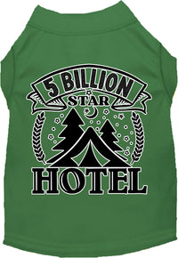 Camping Cat or Dog Shirt for Pets "5 Billion Stars"