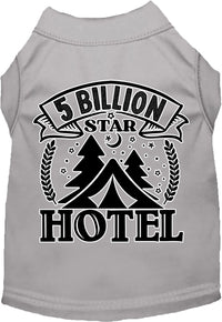 Camping Cat or Dog Shirt for Pets "5 Billion Stars"