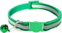 2 Pack Breakaway Cat Collars with Bells - Green - image 4