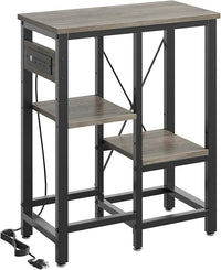 10 Gallon Fish Tank Stand with Power Outlets, 20 x10 Metal Aquarium Stand with 3-Tiers Adjustable Storage Shelves, 6-Legs Reptile Terrarium Stand, 264 LBs