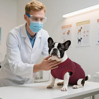 Kuoser Dog Surgery Recovery Suit, Recovery Suit for Female Male Dogs, Dog Onesie After Surgery Spay Neuter, Anti-Licking Pet Surgical Recovery Snugly Suit, Bodysuit for Abdominal Wounds Skin Disease