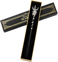 Bubbmi rhinestone witch magic wand in Snakepurple with solid wood body and metal accents - view 16