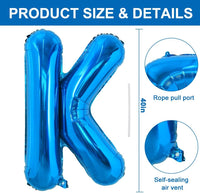 TONIFUL 40 inch black foil letter O balloon - view 29