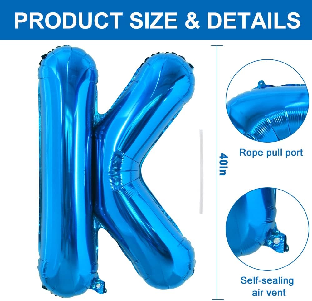TONIFUL 40 inch black foil letter O balloon - view 29