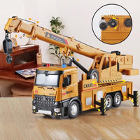 OANMYJJO diecast toy crane truck with extended boom and telescoping hook - view 17