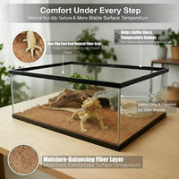 Reptile Carpet, Reptile Mat, Bearded Dragon - 2 PCS / Brown 18"×36" - image 3