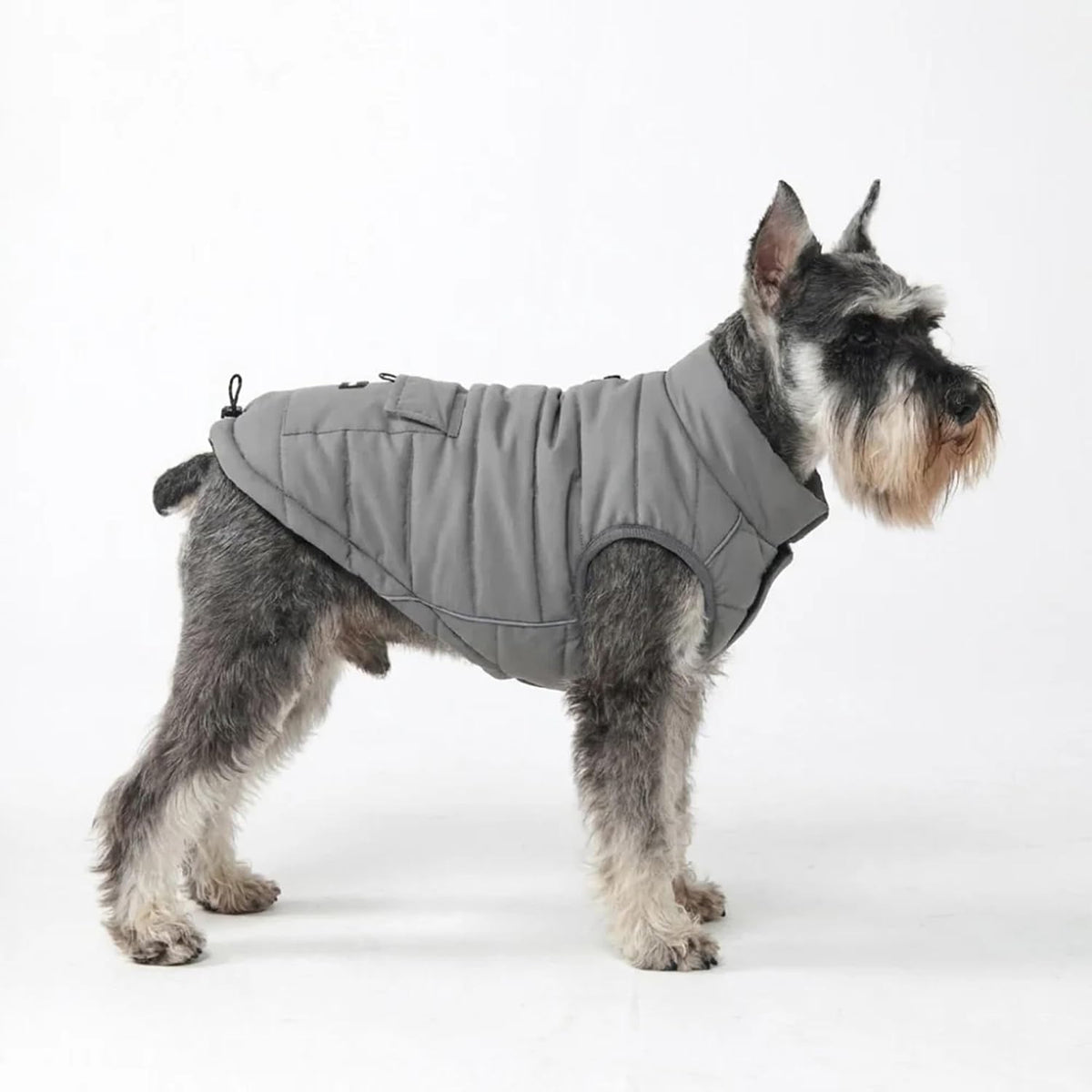Spark Paws Dog Winter Coat Jacket - Grey / Medium