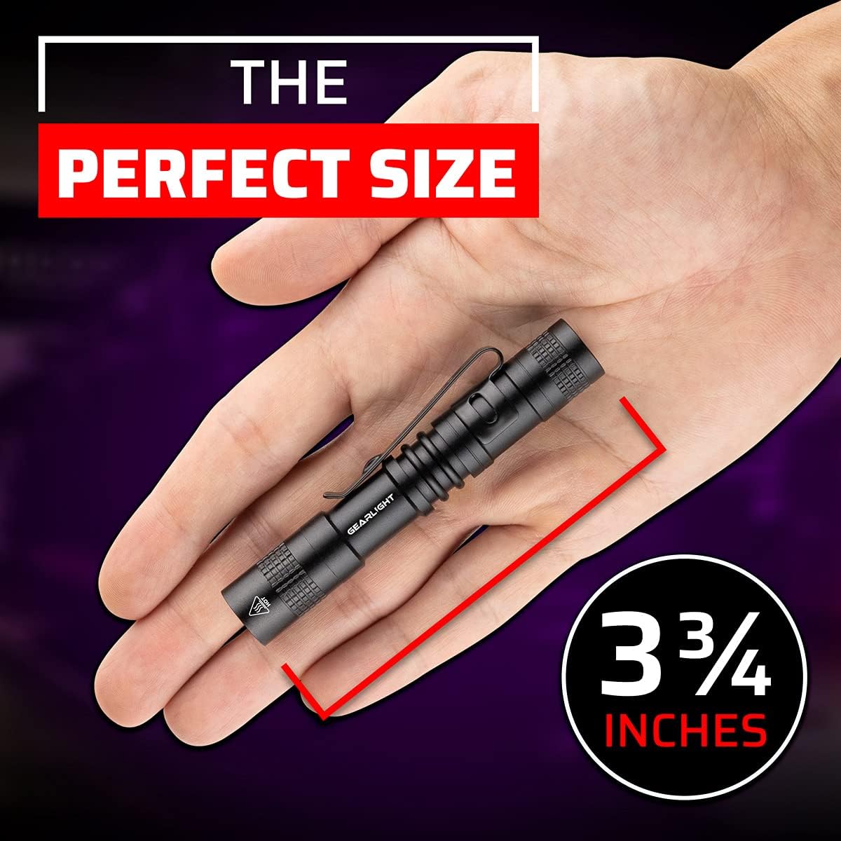 GearLight UV Flashlight Black Light from 68 LED Blacklight Flashlight - Black / S50 UV (2Pck) - image 2