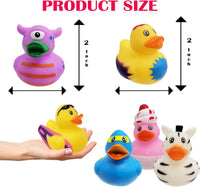 100 Assortment Rubber Duck Toy Duckies for Kids - 20-Pack - image 3