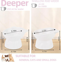 Elevated Cat Bowls 2-Pack - White - image 2