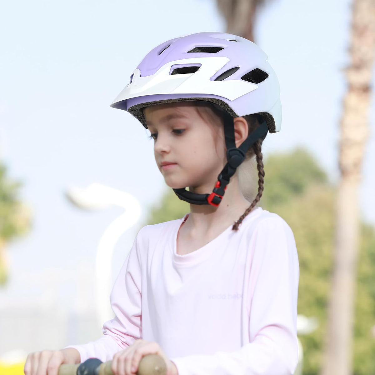 Kids Bike Helmet, Toddler Youth Helmet for Boys Girls, Ages 3-5 - Gradient Light Blue Purple / 50cm-57cm/19.7''-22.4'' - image 2