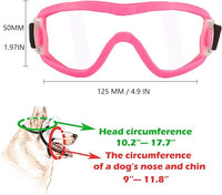 Medium Dog Sunglasses with Adjustable Strap UV Protection, Winproof Puppy Sunglasses, Suitable for Dogs Eyes Protection，Soft Dog Goggles