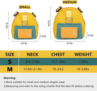 Dog Backpack Harness with Leash - Small / Yellow - image 3