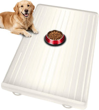 Dog Mat for Food and Water - Cream / 39.4"L x 27"W